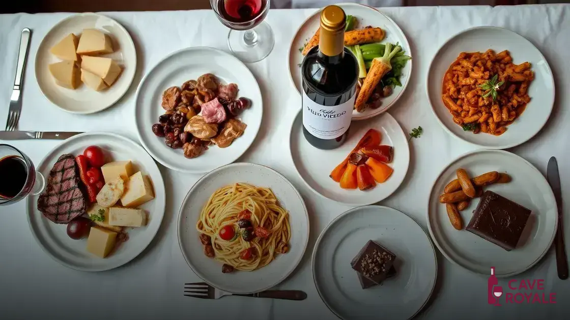 Harmonização do Viejo Viñedo com comidas