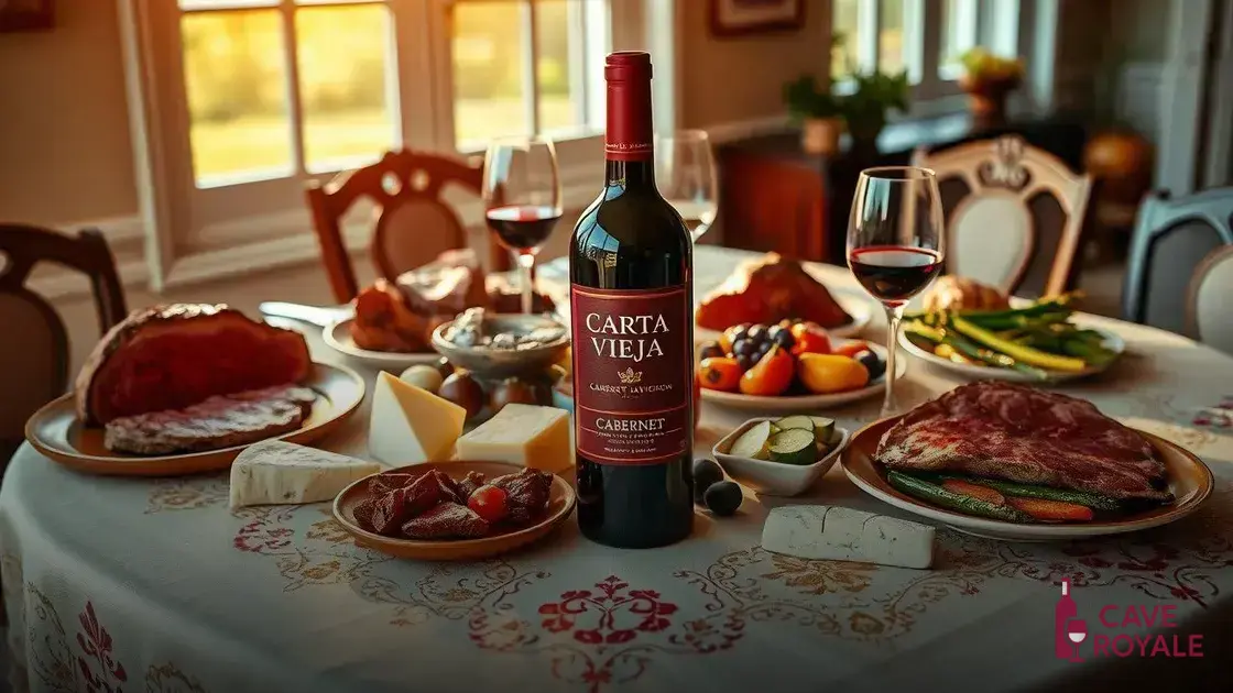 Harmonização do Vinho Carta Vieja