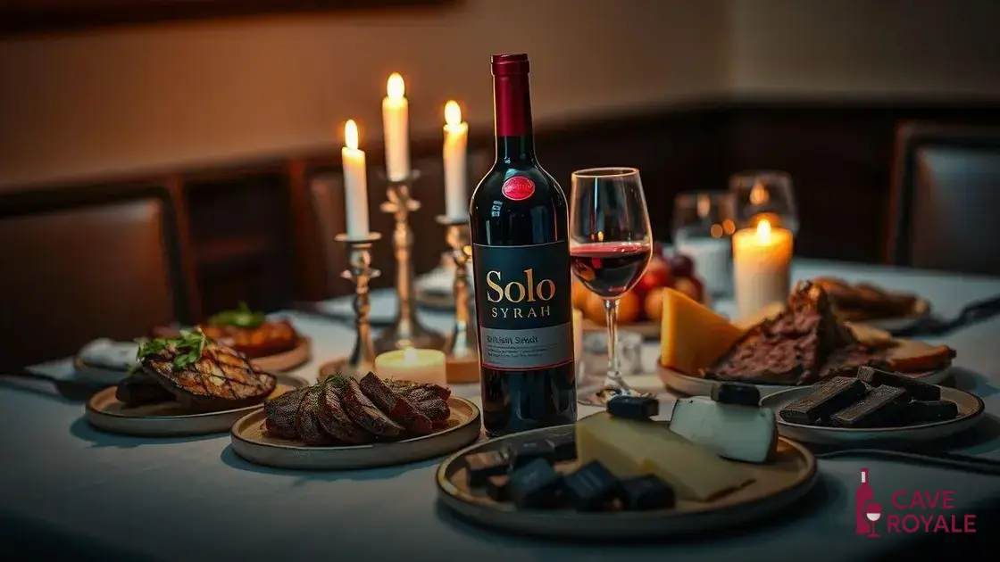 Harmonização do Vinho Solo Syrah