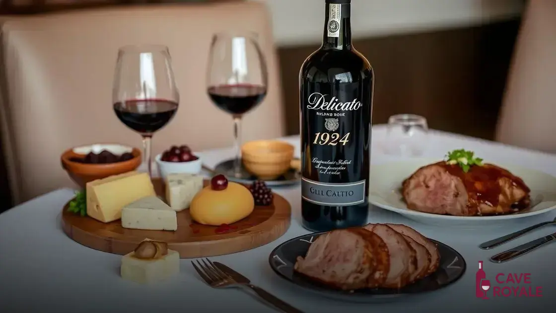 Harmonização do Vinho Tinto Estadunidense Delicato 1924 Port