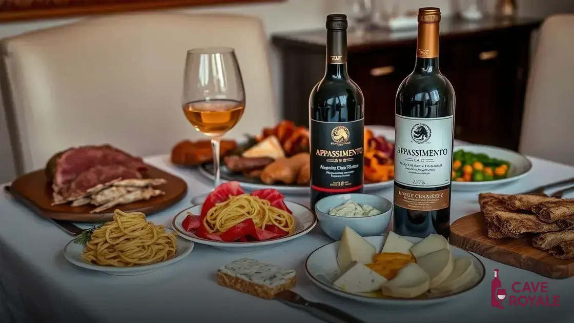 Harmonização dos vinhos Appassimento