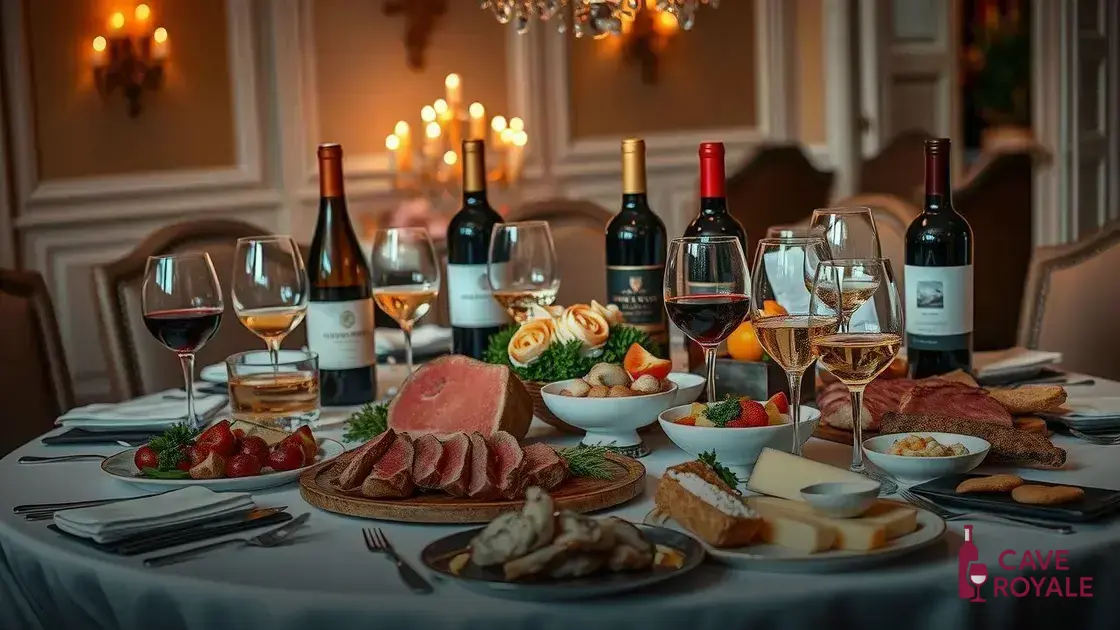 Harmonização dos vinhos dos Estados Unidos com pratos