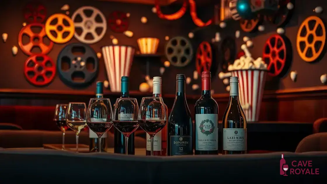 Harmonização entre filmes e tipos de vinho