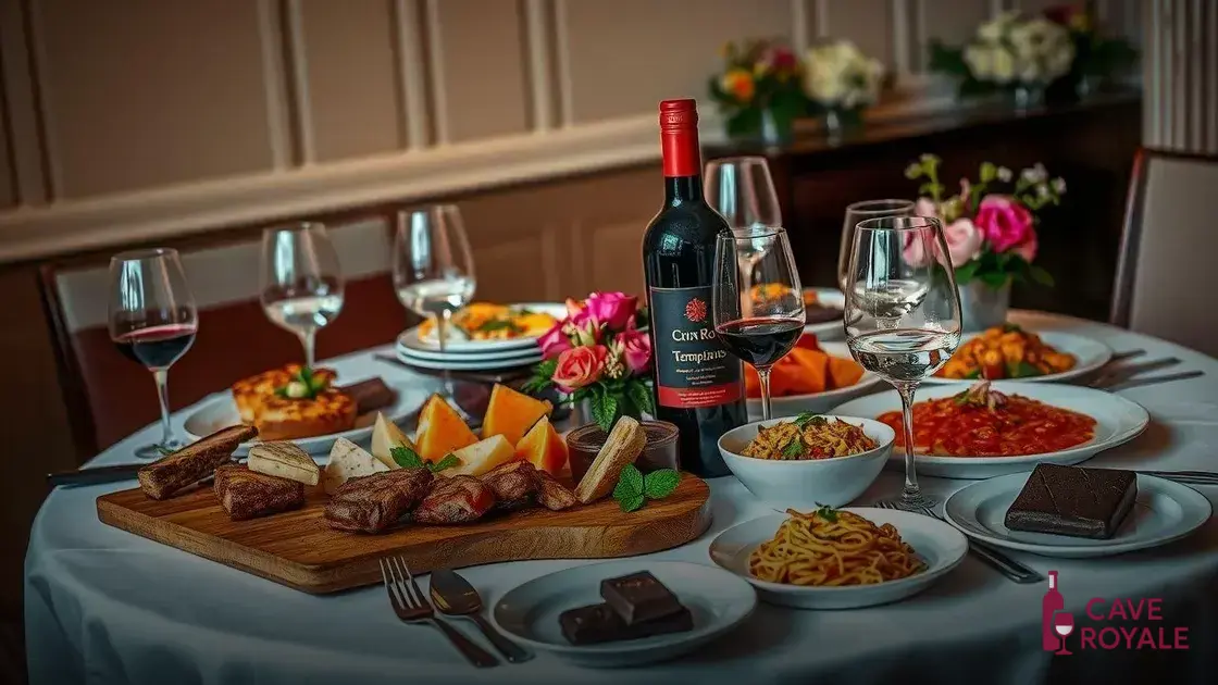 Harmonização ideal com Crin Roja Tempranillo