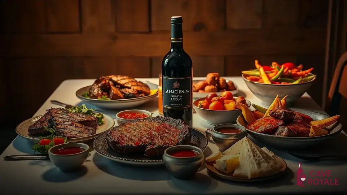 Harmonização ideal com o La Hacienda Reserva Tannat