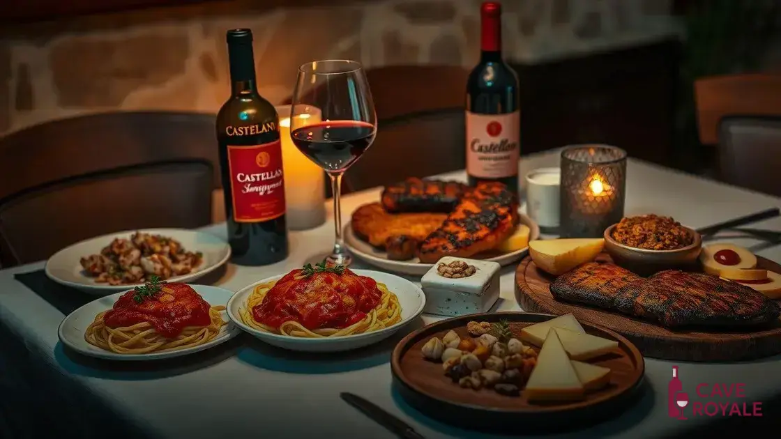 Harmonização ideal para Castellani Sangiovese