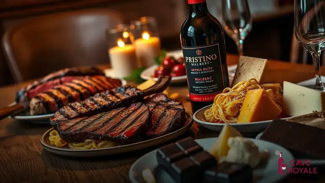 Harmonização ideal para o Pristino Malbec