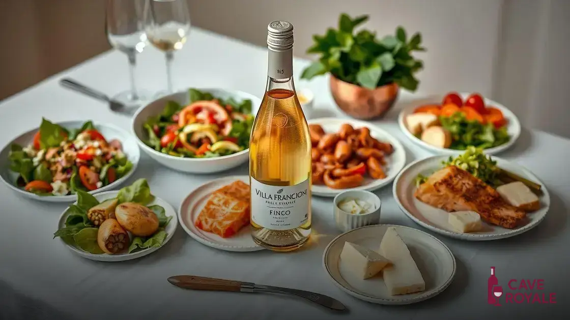 Harmonização: o que acompanhar com Villa Francioni Fino Seco