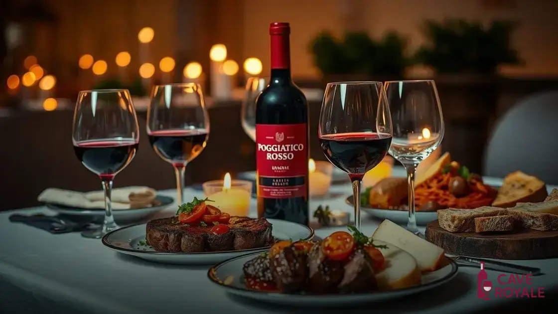 harmonizacao-o-que-combinar-com-poggiatico-rosso Vinho Tinto Italiano Poggiatico Rosso