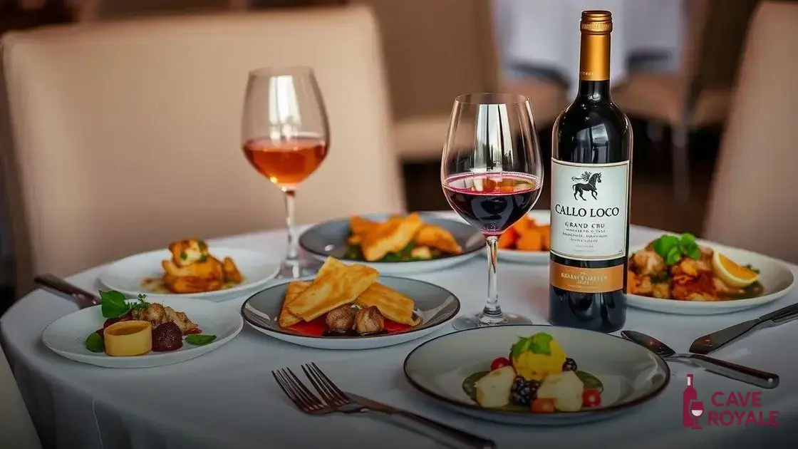 Harmonização perfeita com a gastronomia