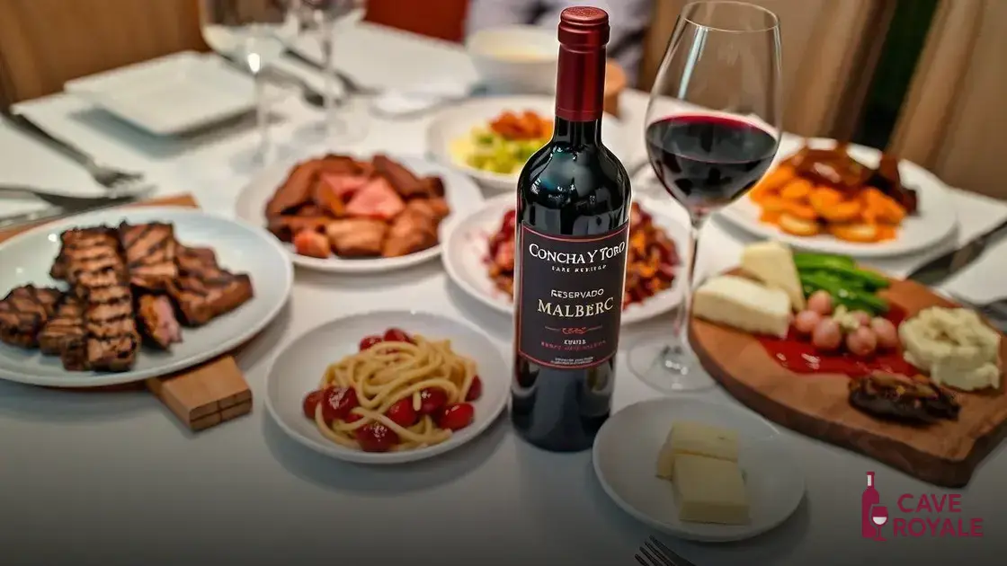Harmonização perfeita com o Concha Y Toro Reservado Malbec