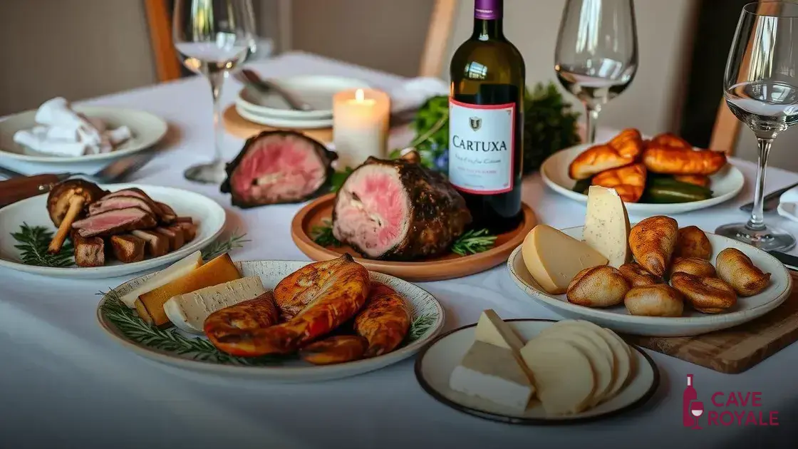 Harmonização perfeita com o Vinho Cartuxa