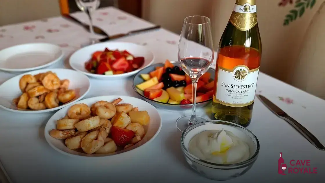 Harmonização perfeita com pratos e sobremesas