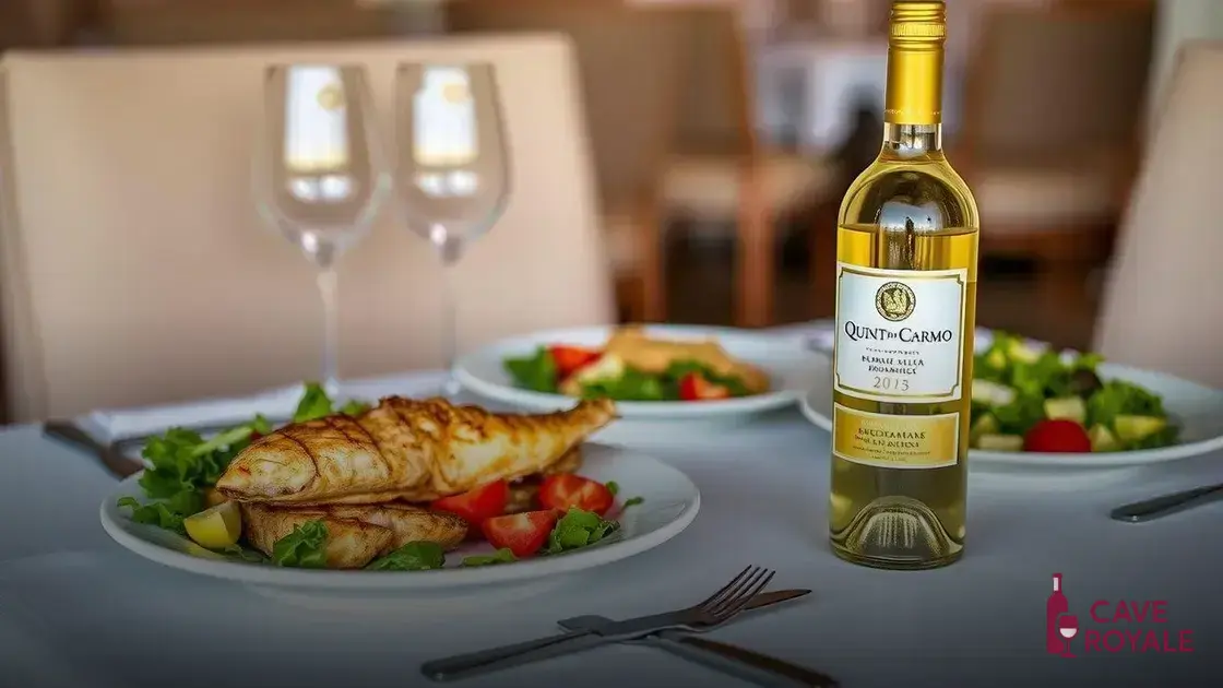 Harmonização perfeita com Quinta Do Carmo