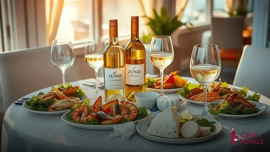 Harmonização perfeita para o Juno Chenin Blanc