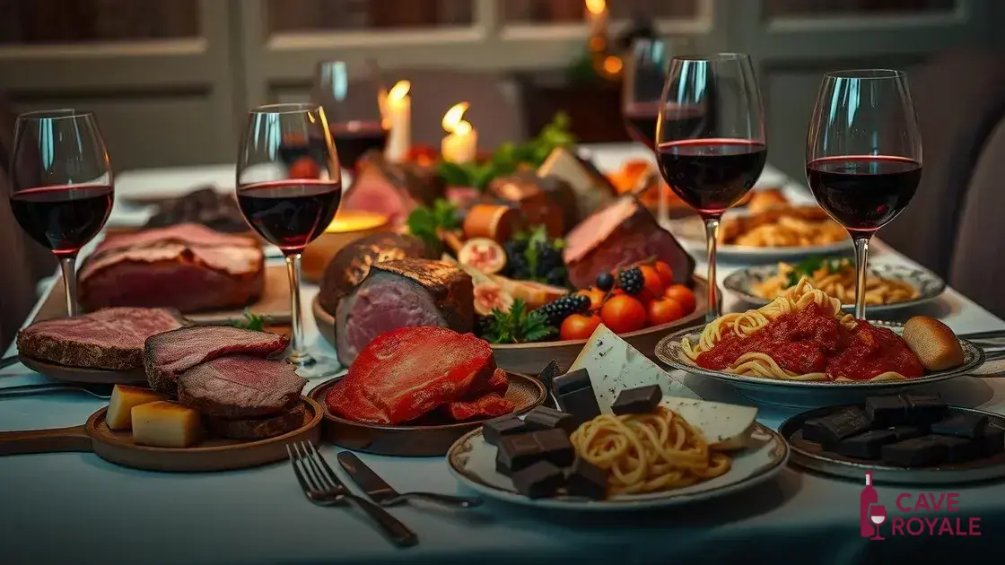 Harmonização: vinho tinto e gastronomia