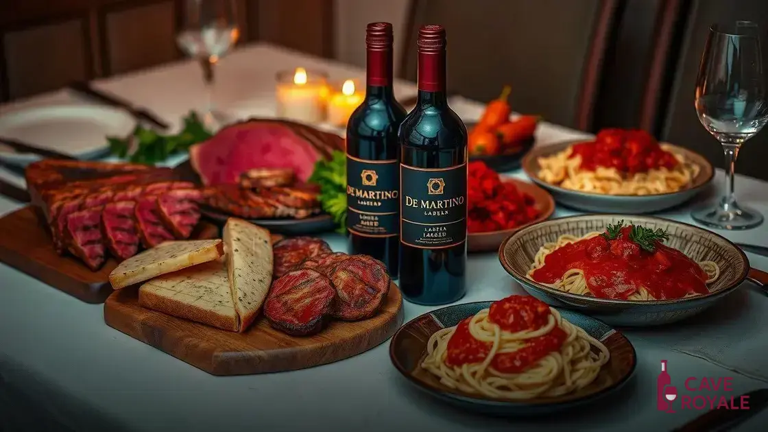 Harmonizações ideais com o De Martino Ladera Blend