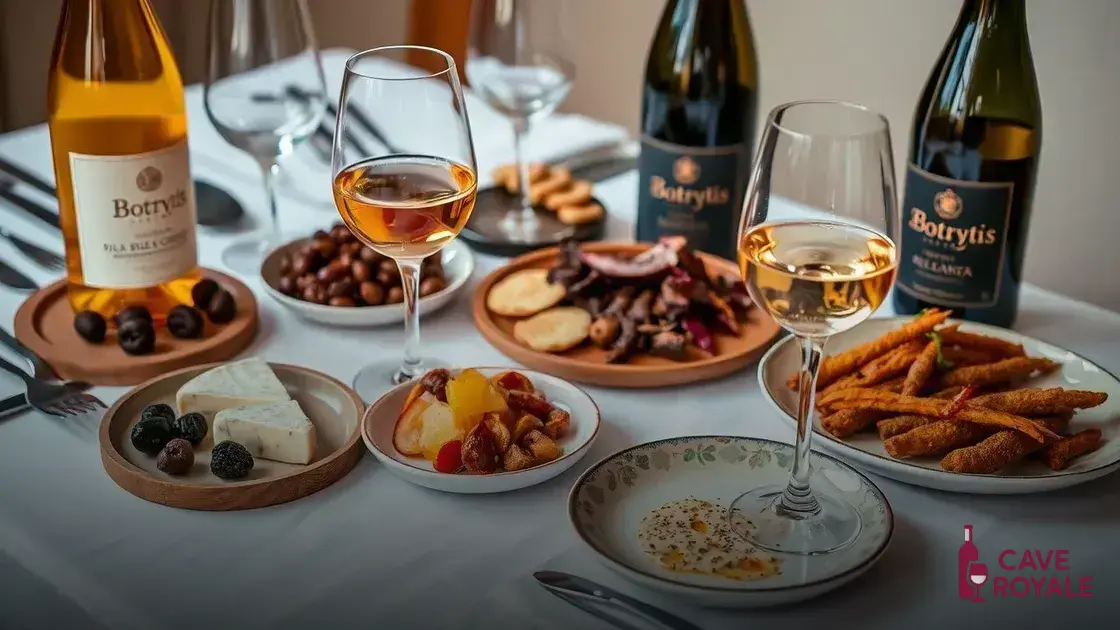Harmonizações perfeitas para vinhos Botrytis