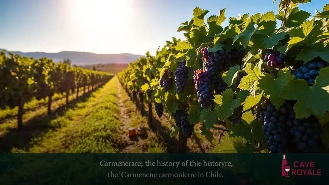 História da Carménère no Chile