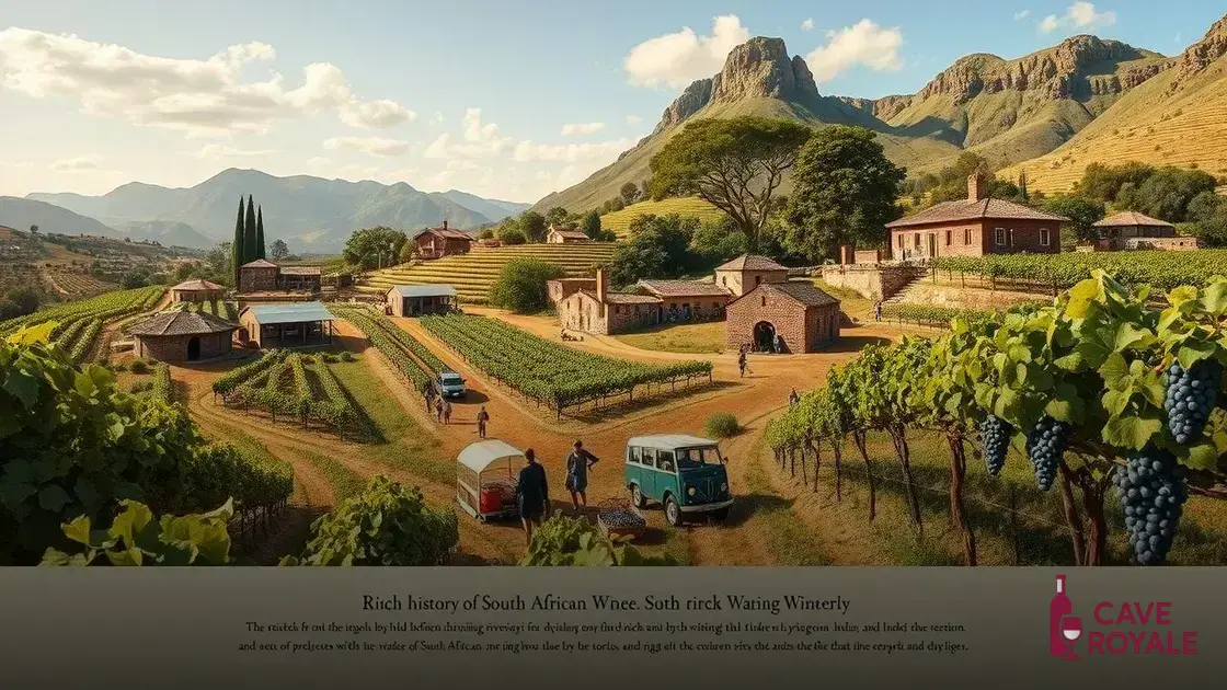 História da vinicultura na África do Sul