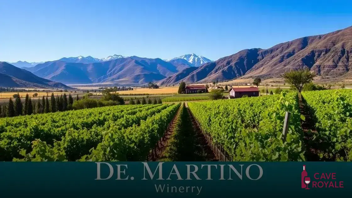 História e relevância da vinícola De Martino