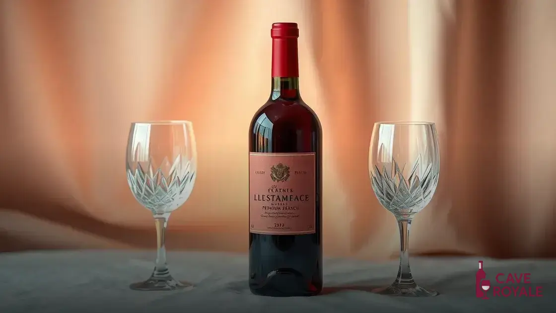Kit Para Presentear Vinho Francês + 02 taças e cristal e