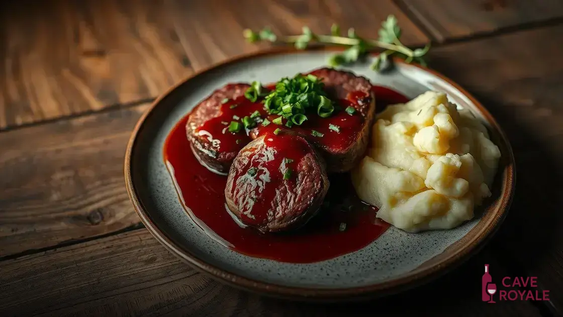 Medalhão de filé-mignon ao molho de vinho tinto