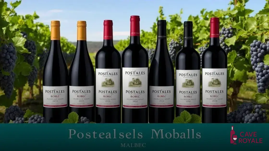 Melhores safras de Postales Roble Malbec