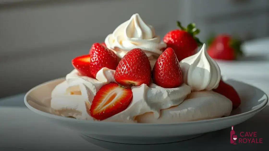 Merengue com morango