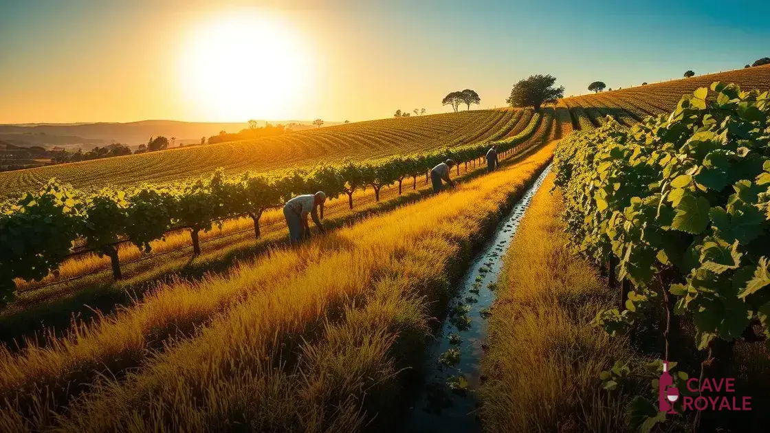 Métodos de cultivo das uvas