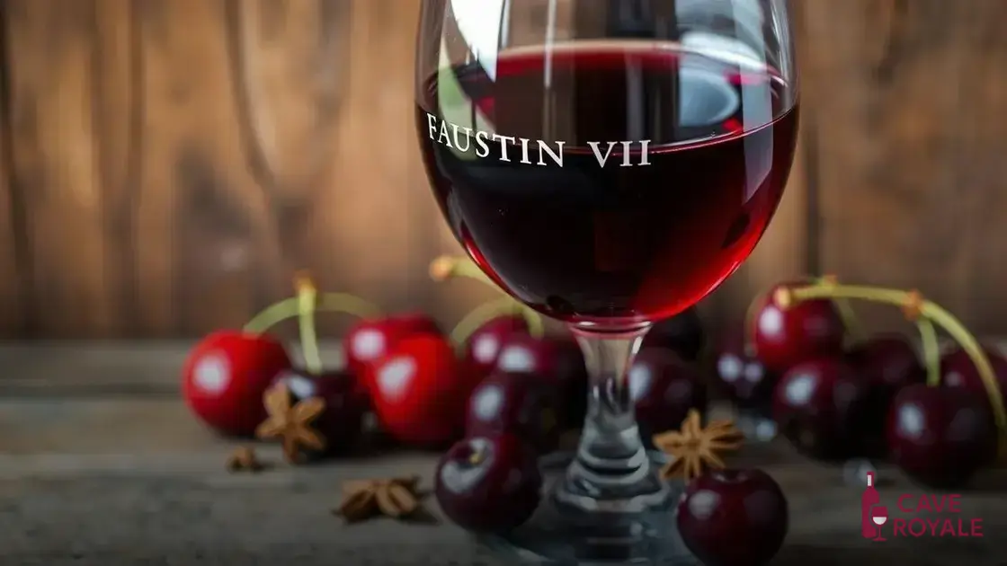 Notas de degustação do Faustino VII Tempranillo