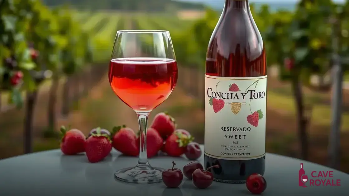 O que caracteriza o vinho Concha Y Toro Reservado Sweet?