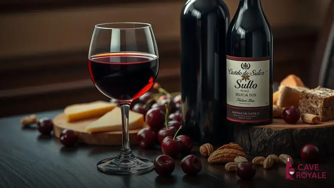 O que caracteriza o vinho tinto Castelo Do Sulco Seleção Dos?