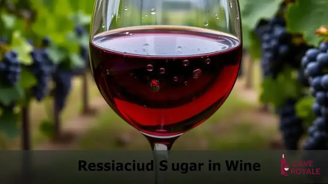 O que é açúcar residual no vinho?