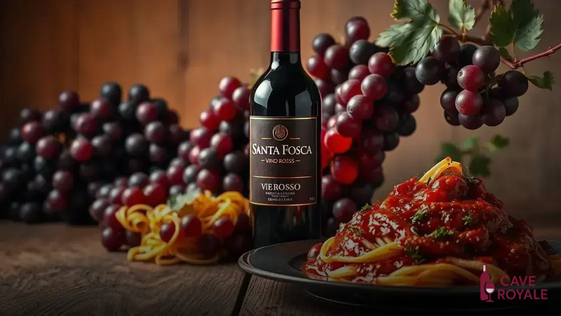 O que é o Santa Fosca Vino Rosso?