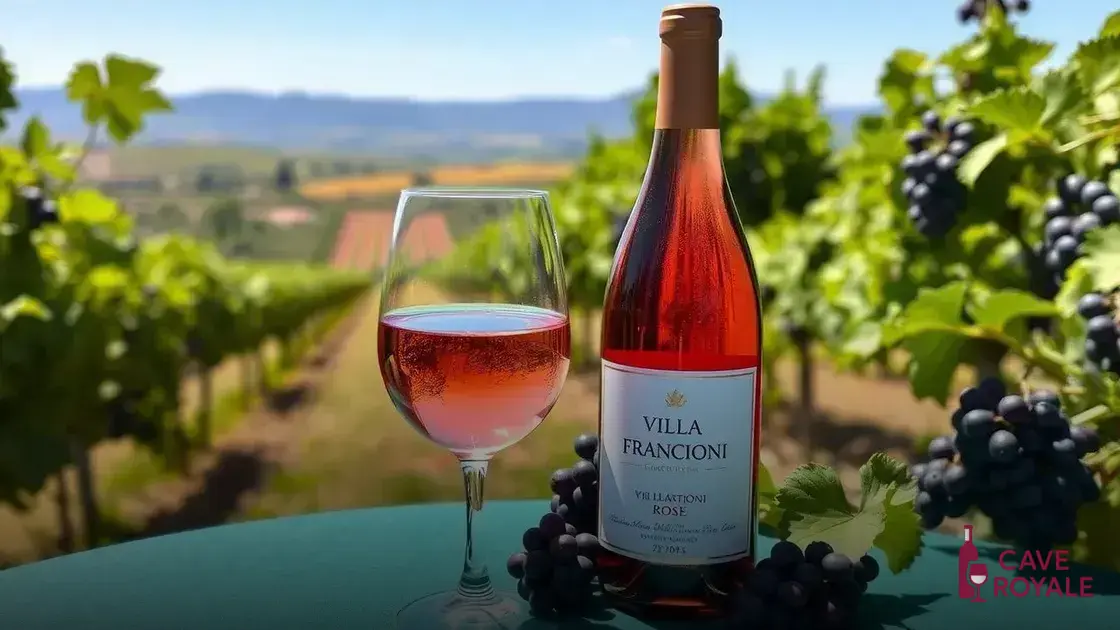 O que é o vinho rosé Villa Francioni?