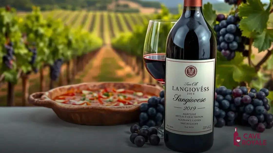 O que é o vinho Sangiovese?