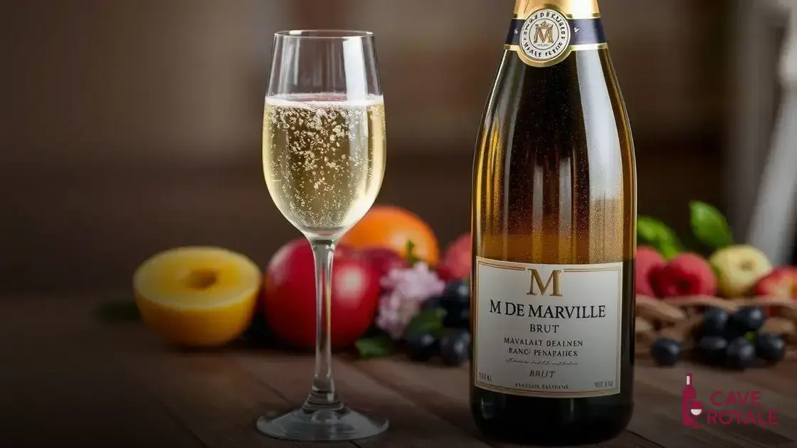 O que torna o espumante M De Marville Brut tão especial?