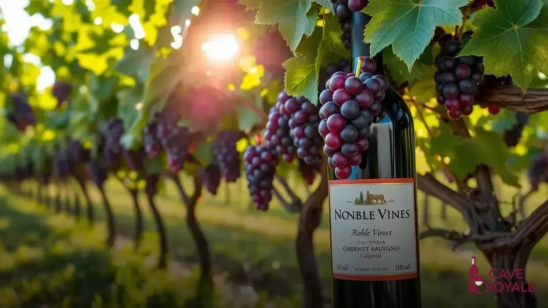 O que torna o Noble Vines Cabernet Sauvignon especial?