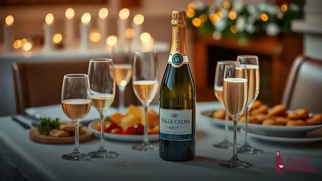 Os melhores momentos para servir o Valle Calda Brut