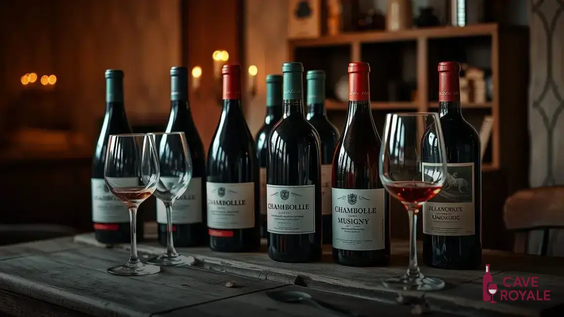 Os melhores rótulos de Chambolle Musigny
