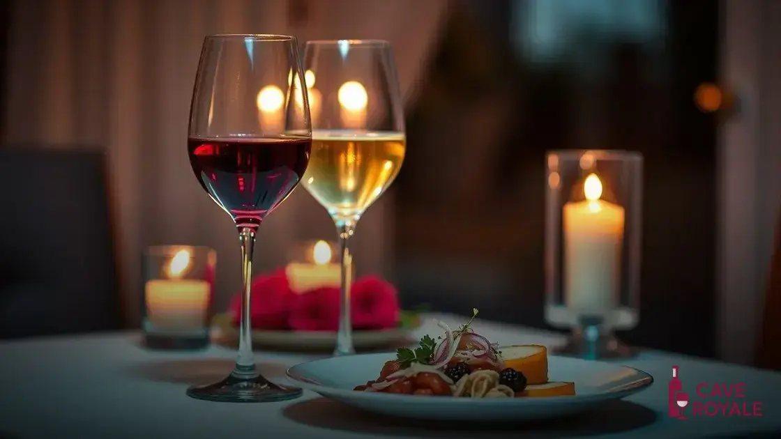 Os melhores vinhos para um jantar romântico