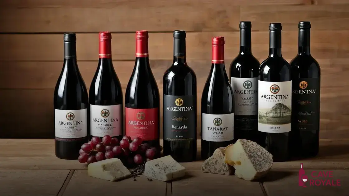 Os principais tipos de vinho tinto argentino
