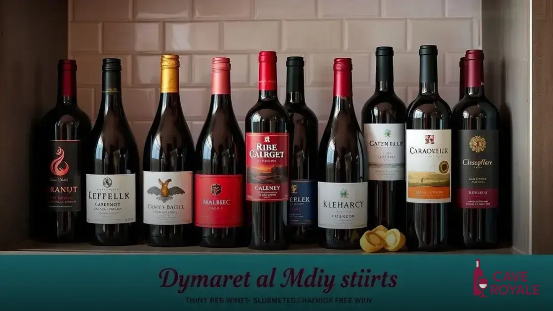 Os vinhos tintos mais populares entre os consumidores