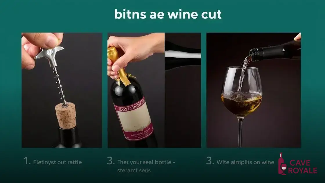 Passo a passo para abrir garrafas de vinho