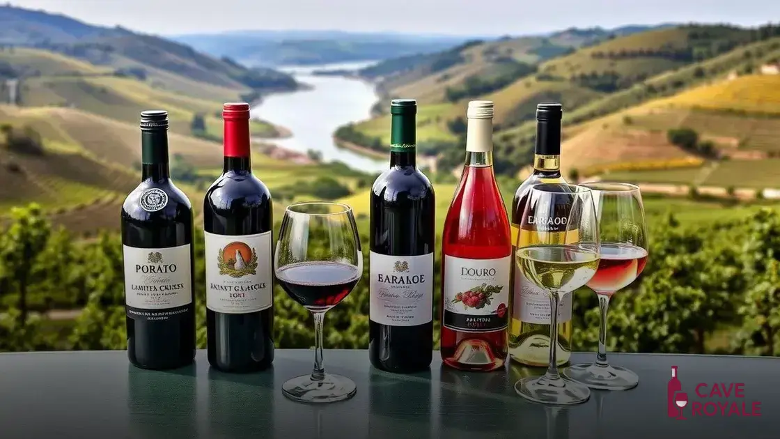 Principais vinhos do Vale do Douro