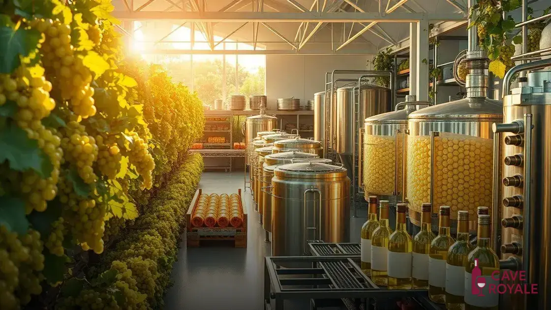 Processo de produção de vinhos brancos