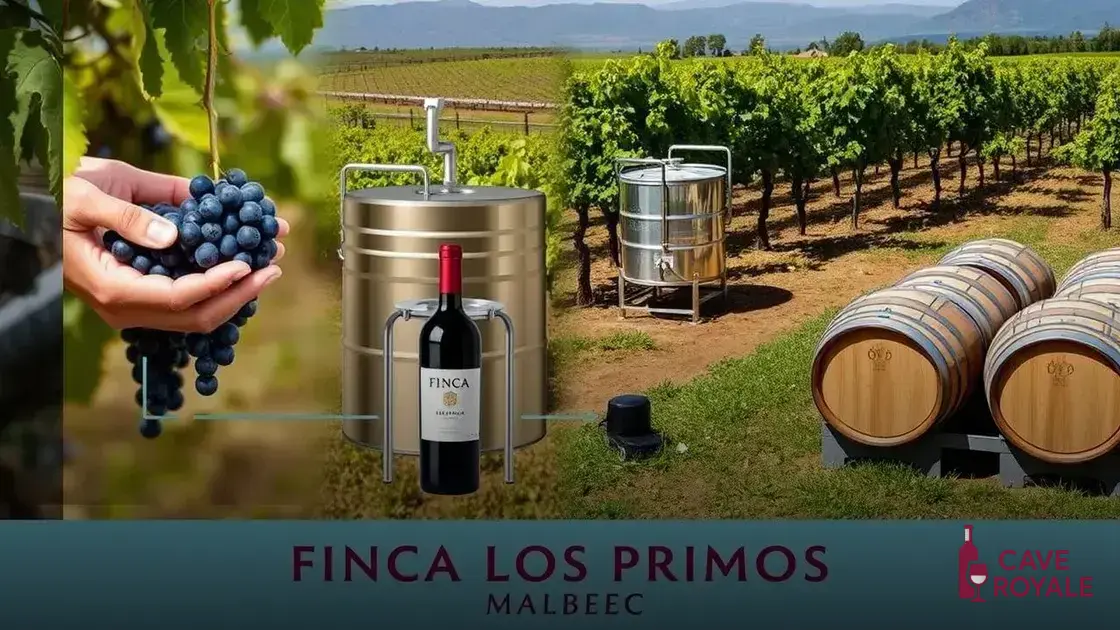 Processo de produção do Finca Los Primos Malbec
