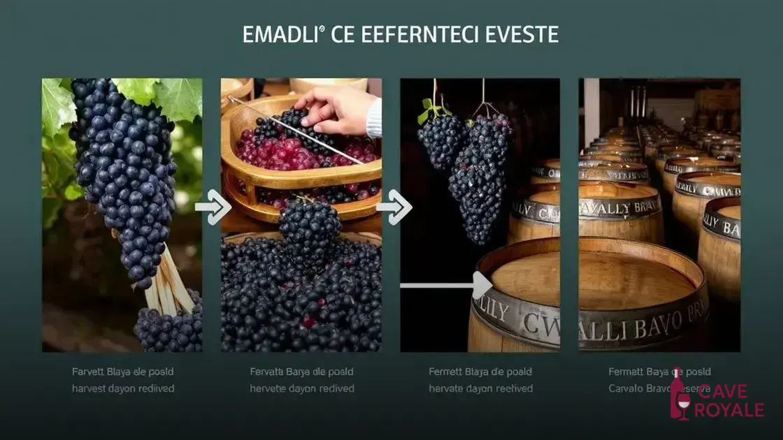 Processo de produção do vinho