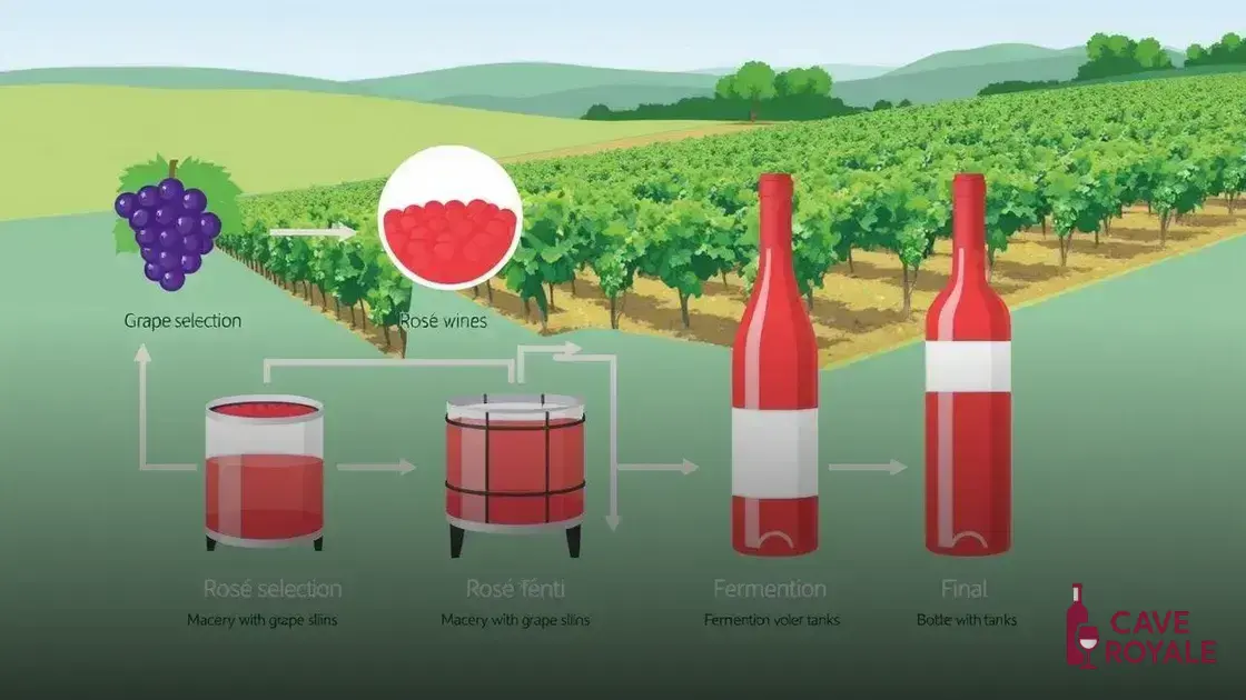 Processo de produção do Vinho Rosé